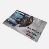 猫 ドアマット (アングル)