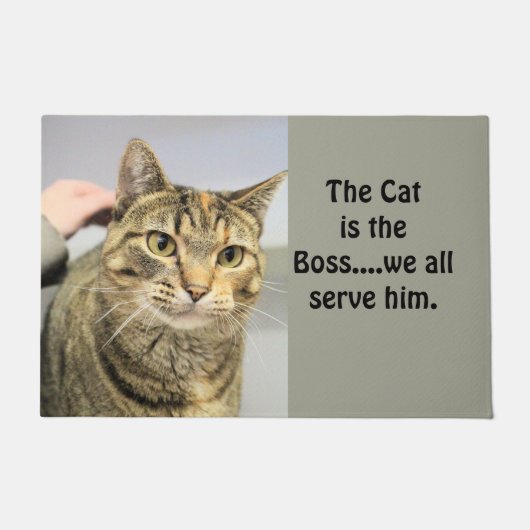 猫 ドアマット (正面)