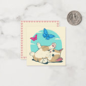 猫 ノートカード (正面/裏面インサイチュ)