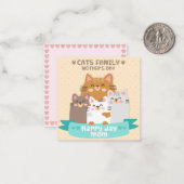 猫 ノートカード (正面/裏面インサイチュ)