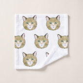 猫 バスタオルセット (ウォッシュタオル)