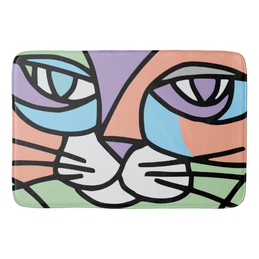 猫 バスマット (正面)