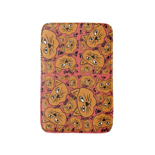 猫 バスマット (正面縦)