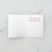 猫 – バレンタインデー シーズンカード (内部)