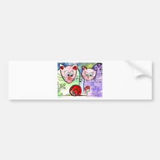 猫 バンパーステッカー