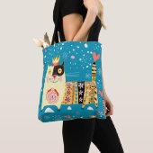 猫、ヒッピー、ボヘミアン、フリースピリットの猫 トートバッグ (クローズアップ)