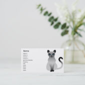 猫-ビジネス 名刺 (スタンド正面)