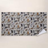 猫😺 ビーチタオル (正面)