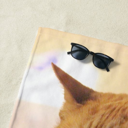 猫 ビーチタオル (インサイチュ)