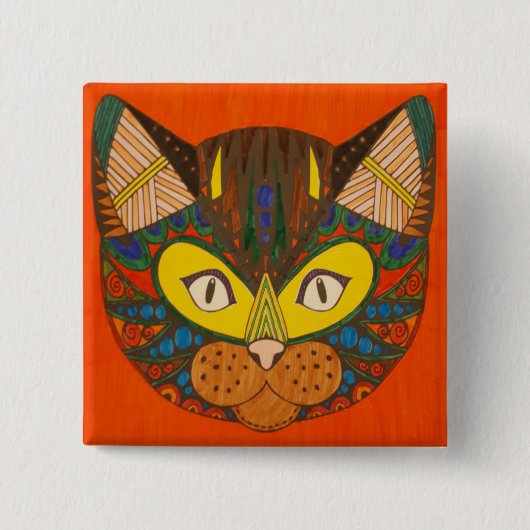 猫 ピンズ 缶バッジ (正面)
