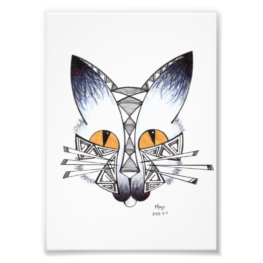 猫 フォトプリント            (正面)