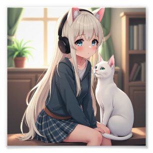 猫 フォトプリント