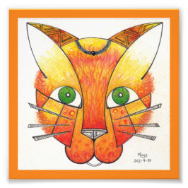 猫 フォトプリント           