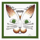 猫 フォトプリント            (正面)