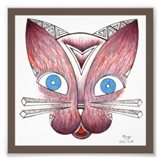 猫 フォトプリント           