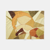 猫 フリースブランケット (正面(横))