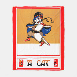 猫 フリースブランケット