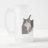 猫 フロストグラスビールジョッキ (左)