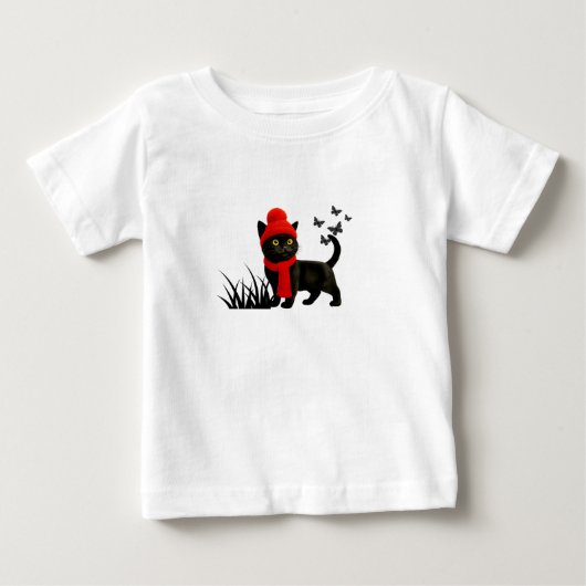 猫 ベビーTシャツ (正面)