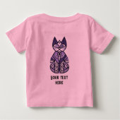 猫 ベビーTシャツ (裏面)