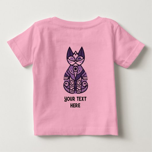 猫 ベビーTシャツ (裏面)
