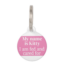 猫 ペット　ネームタグ