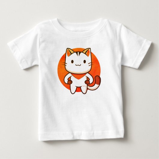 猫, ペット, 動物 ベビーTシャツ (正面)