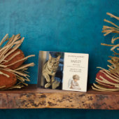 猫 ペット 追悼 フォトプラーク (側面)