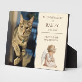 猫 ペット 追悼 フォトプラーク (側面)