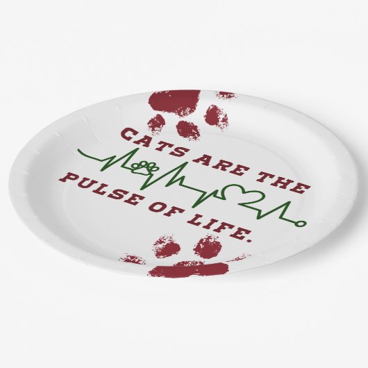 猫 ペーパープレート (アングル)