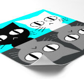 猫 ポスター (角)