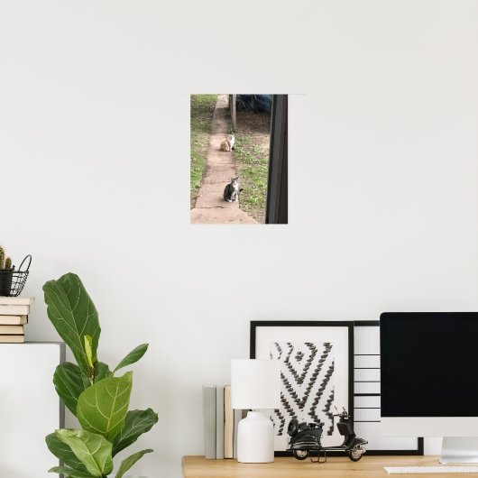 猫 ポスター (ホームオフィス)