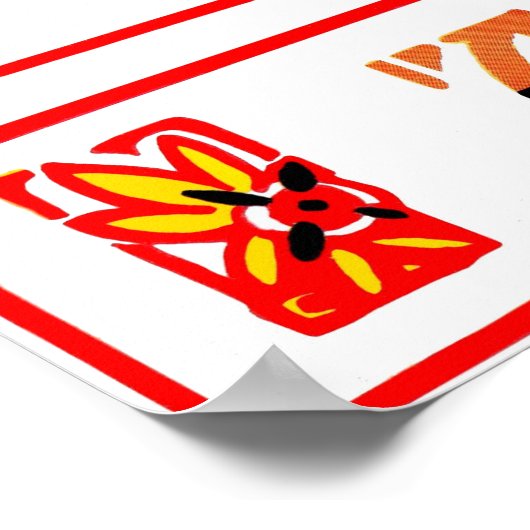 猫 ポスター (角)