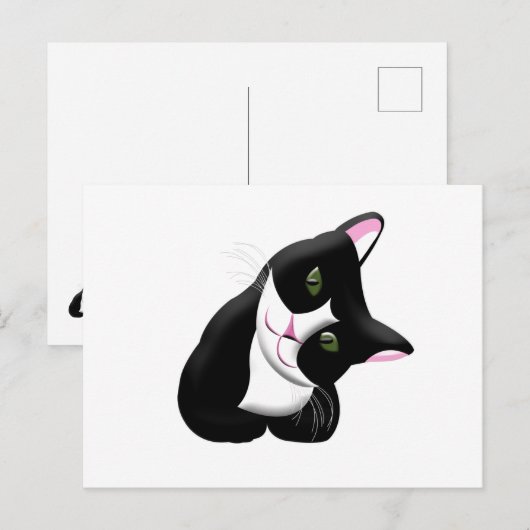 猫 ポストカード (正面/裏面)