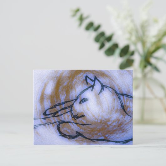 猫 ポストカード (スタンド正面)