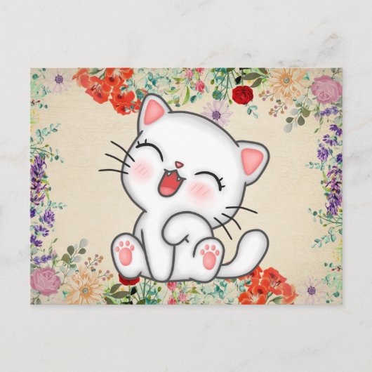 猫 ポストカード (正面)