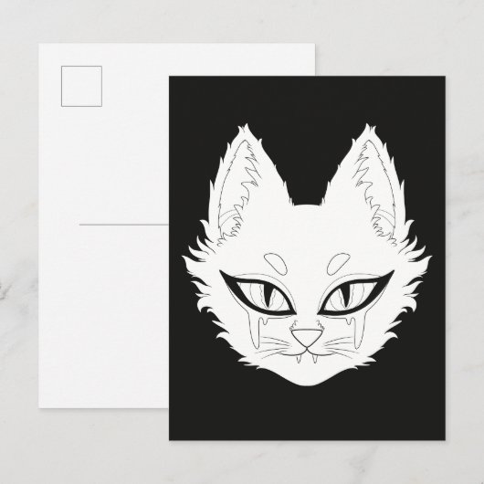 猫 ポストカード (正面/裏面)