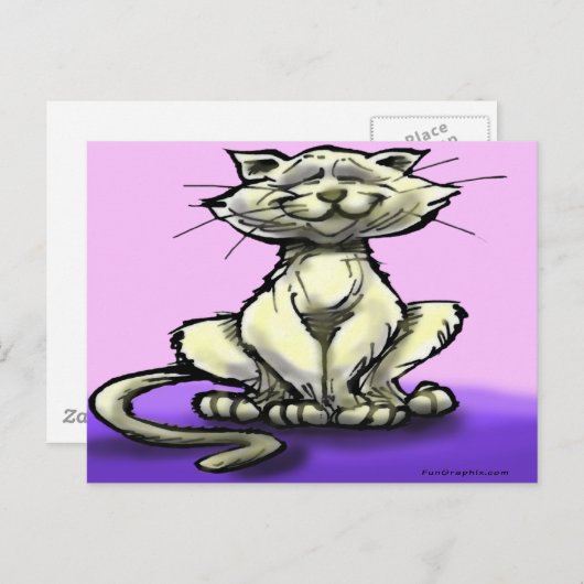猫 ポストカード (正面/裏面)