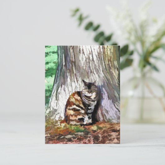 猫 ポストカード (スタンド正面)