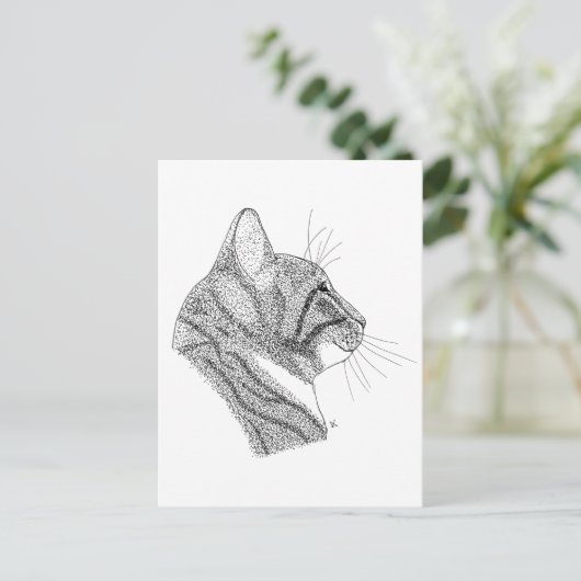 猫 ポストカード (スタンド正面)