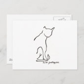 猫 ポストカード (正面/裏面)