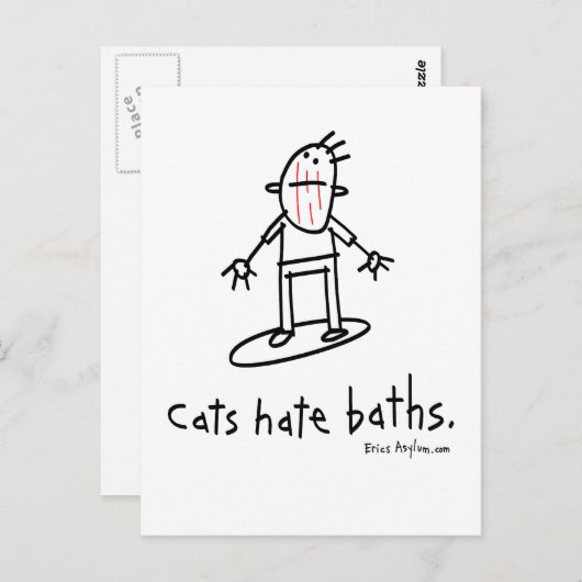 猫 ポストカード (正面/裏面)