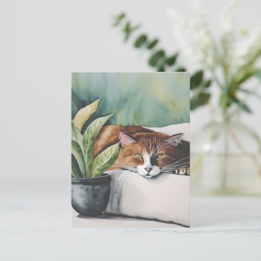 猫 ポストカード (スタンド正面)