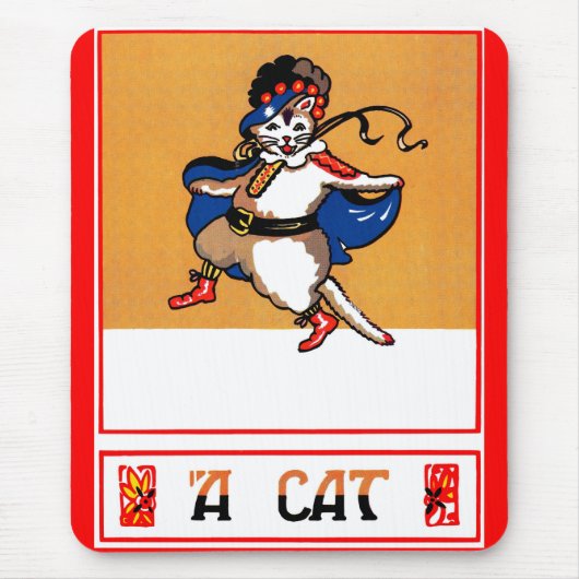 猫 マウスパッド (正面)