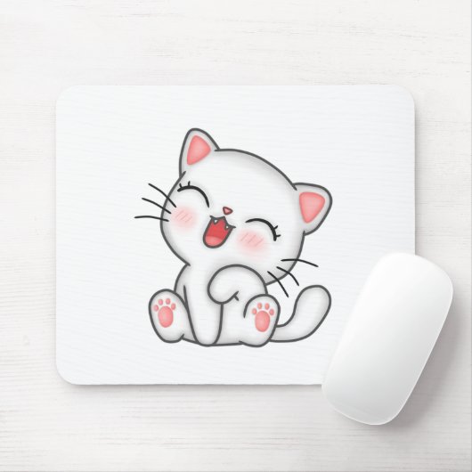 猫 マウスパッド (マウス)