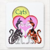 猫 マウスパッド (正面)