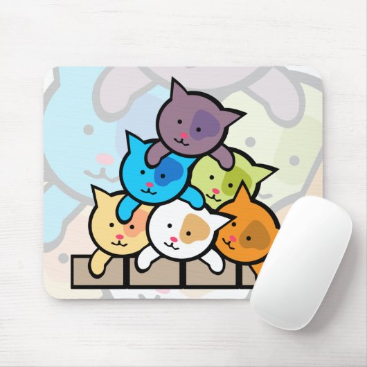 猫 マウスパッド (マウス)