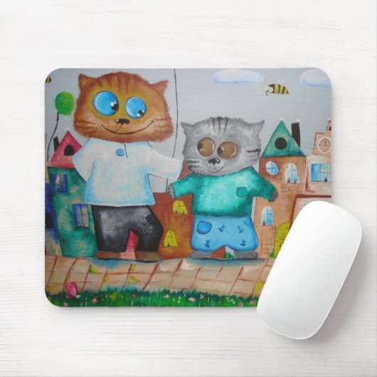 猫 マウスパッド (マウス)