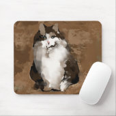 猫 マウスパッド (マウス)