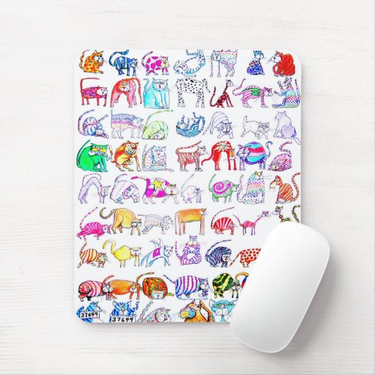 猫 マウスパッド (マウス)